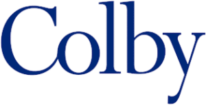 The word Colby written in large, blue serif font on a light gray background.