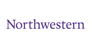 The word Northwestern is written in purple text on a plain white background.