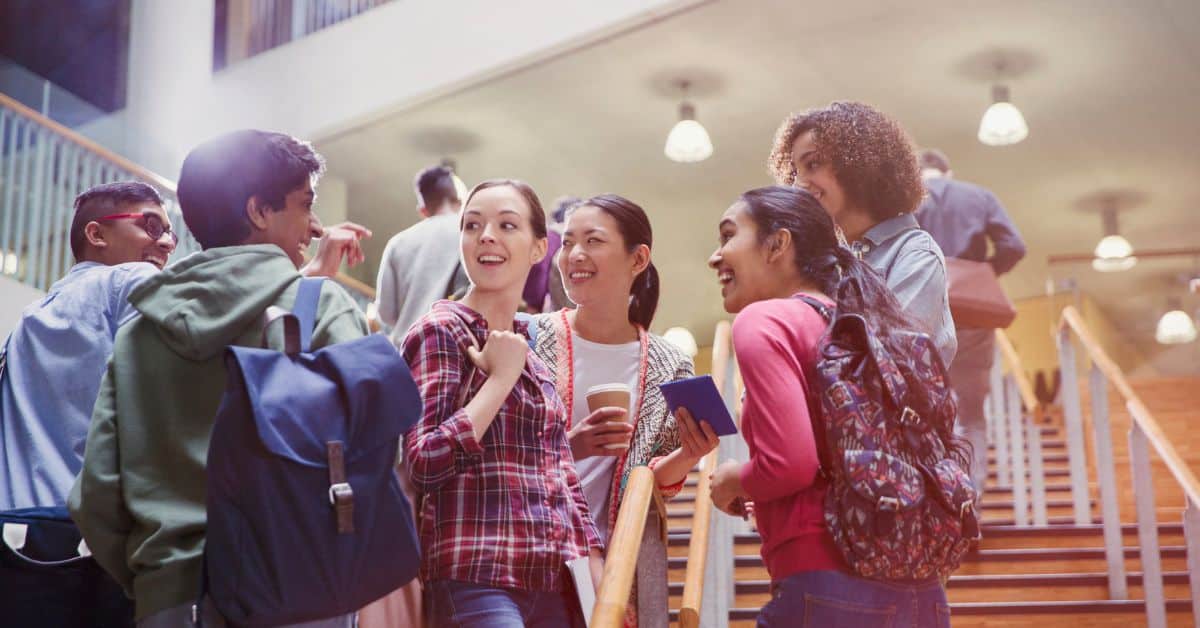 a group of students in austin college