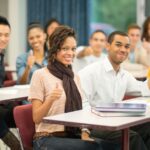 students sitting in a classroom