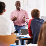 students sitting in a lecture