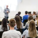 students sitting in class