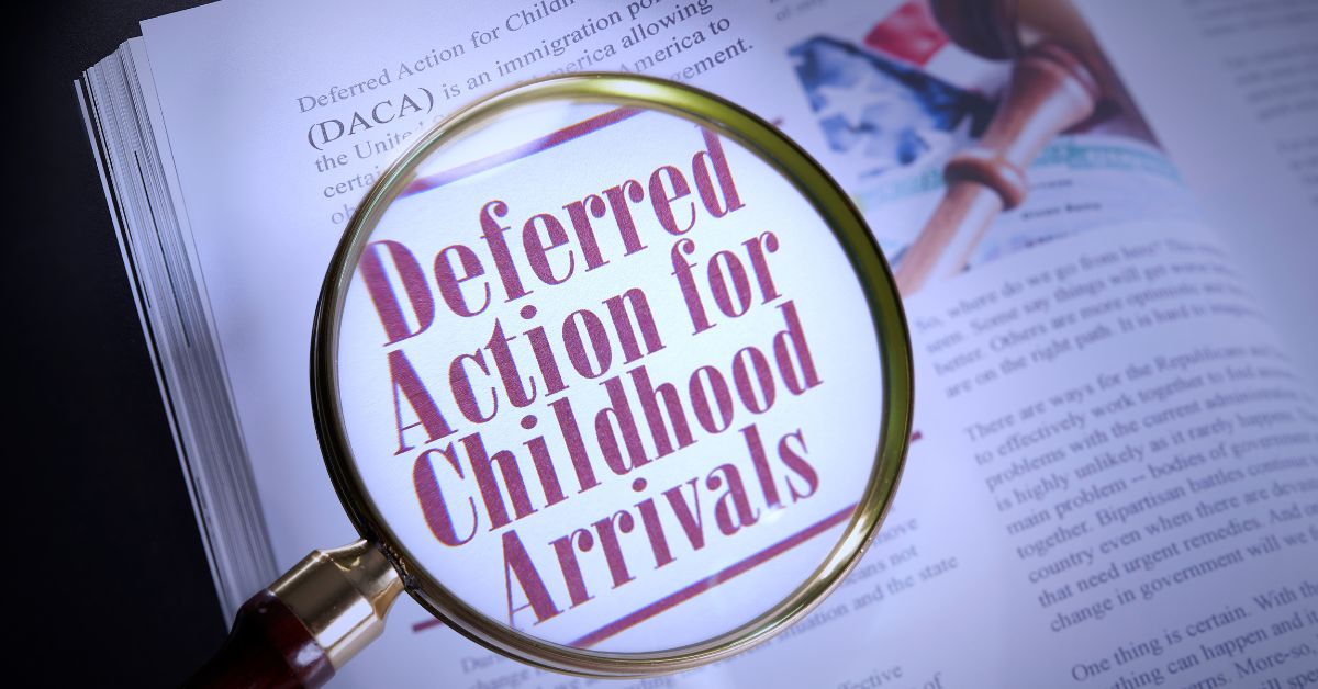 deferred action for childhood arrivals written in a book