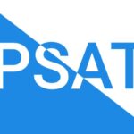 psat word written in blue and white font color