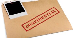 confidential written on envelope