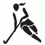 a hockey player logo