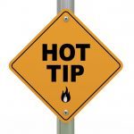 street sign reading hot tip