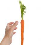 carrot dangling out of reach of hand