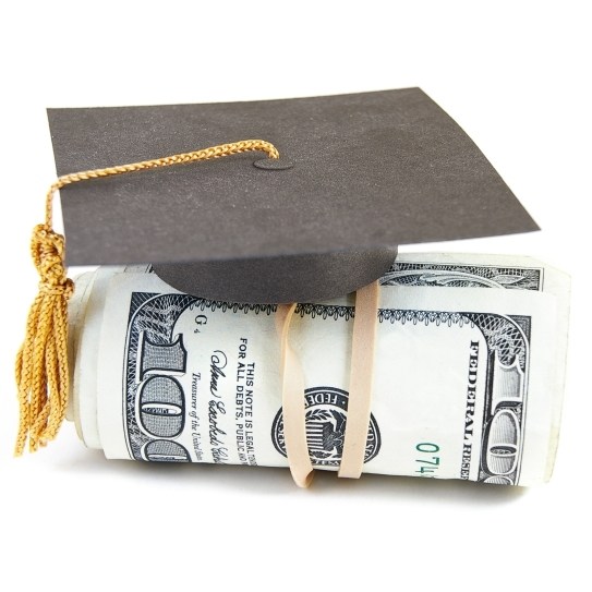 money with mortarboard