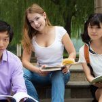 students with books