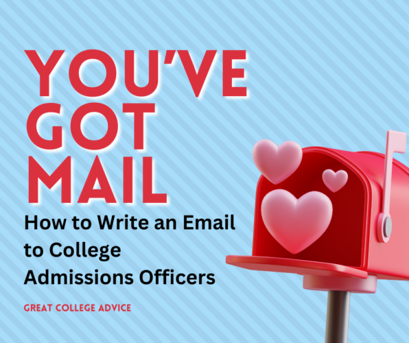 How to write an email to college admissions officers