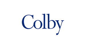 The word Colby written in large, blue serif font on a light gray background.