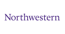 The word Northwestern is written in purple text on a plain white background.