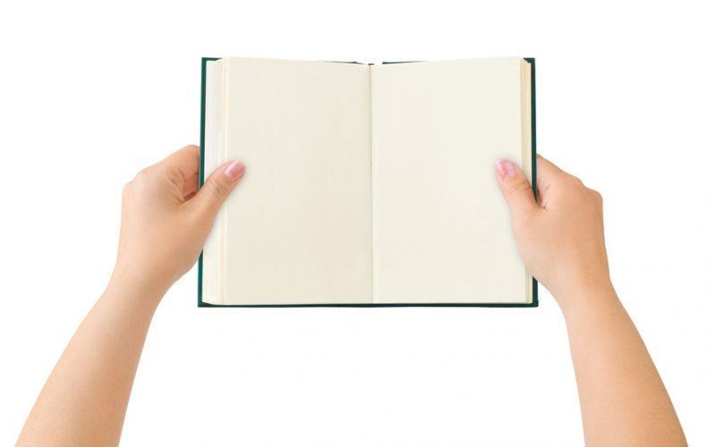 open blank book