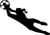 black color soccer goalie